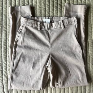 Tan fitted dress pants